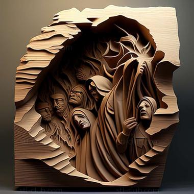 3D мадэль Кирк Рейнерт, американский художник. (STL)